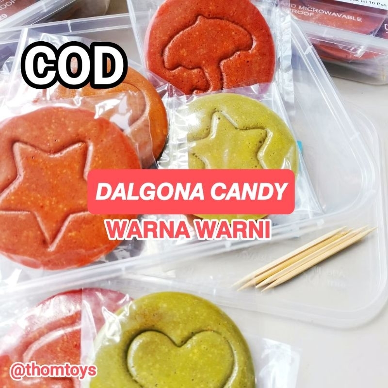 

VIRAL DALGONA CANDY SQUID GAME warna wani berbagai rasa isi 10 pcs