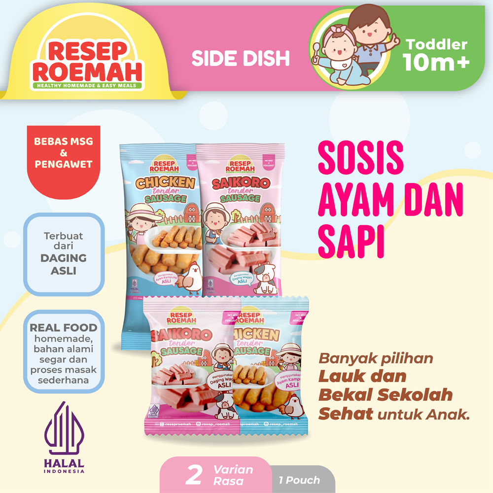 

Resep Roemah Tender Sausage / Saikoro Beef and Chicken Sausage / Sosis Saikoro dan Ayam Mpasi Balita / Frozen Food No MSG