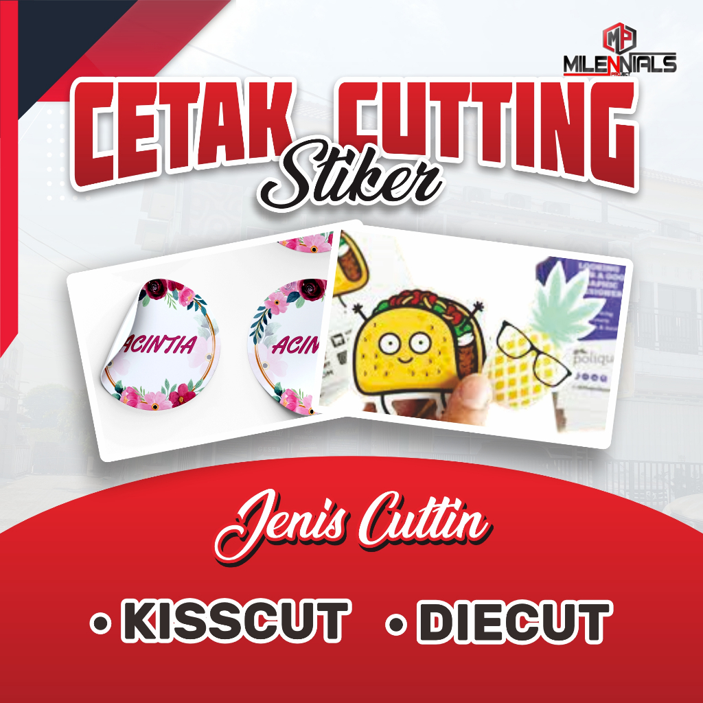 Jasa Cutting Sticker Label / Logo - Cepat & Presisi || Jasa Potong Stiker Sesuai Pola - Bahan & Desa