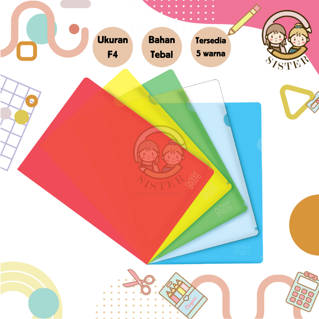 Map L Bening F4 / Map Plastik Folio / Map Bening