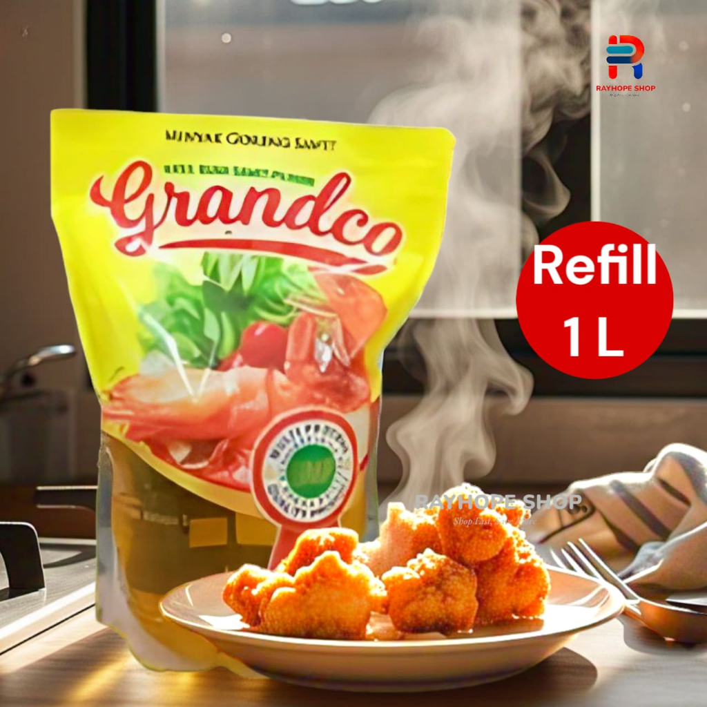 

PROMO Minyak Goreng Sawit Palm Cooking Oil Grandco Standing Pouch Refill Kemasan Isi Ulang 1 Liter 1Liter Murah Termurah Usaha Kuliner Kekinian Viral Makanan Masakan Masak Gorengan Horeka Horeca UMKM Hotel Kafe Restoran Cafe Ide Jualan Sembako Hampers