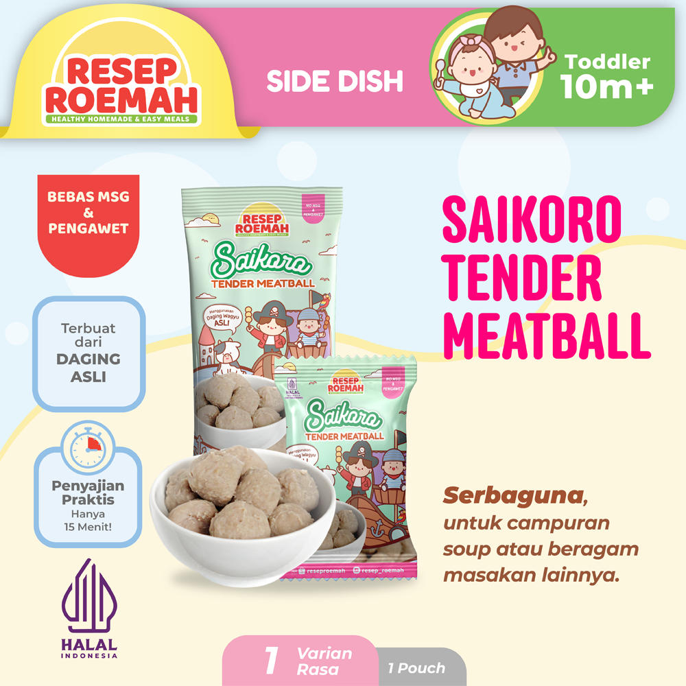 

Resep Roemah Saikoro Beef Tender Meatball / Bakso Saikoro / Toddler