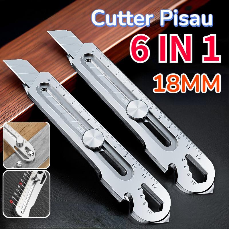 

Baru 24 Hours Delivery 6In1 Pisau Cutter 18Mm Multifungsi Cutter Pisau Baja Besar 10Pc Pisau Set