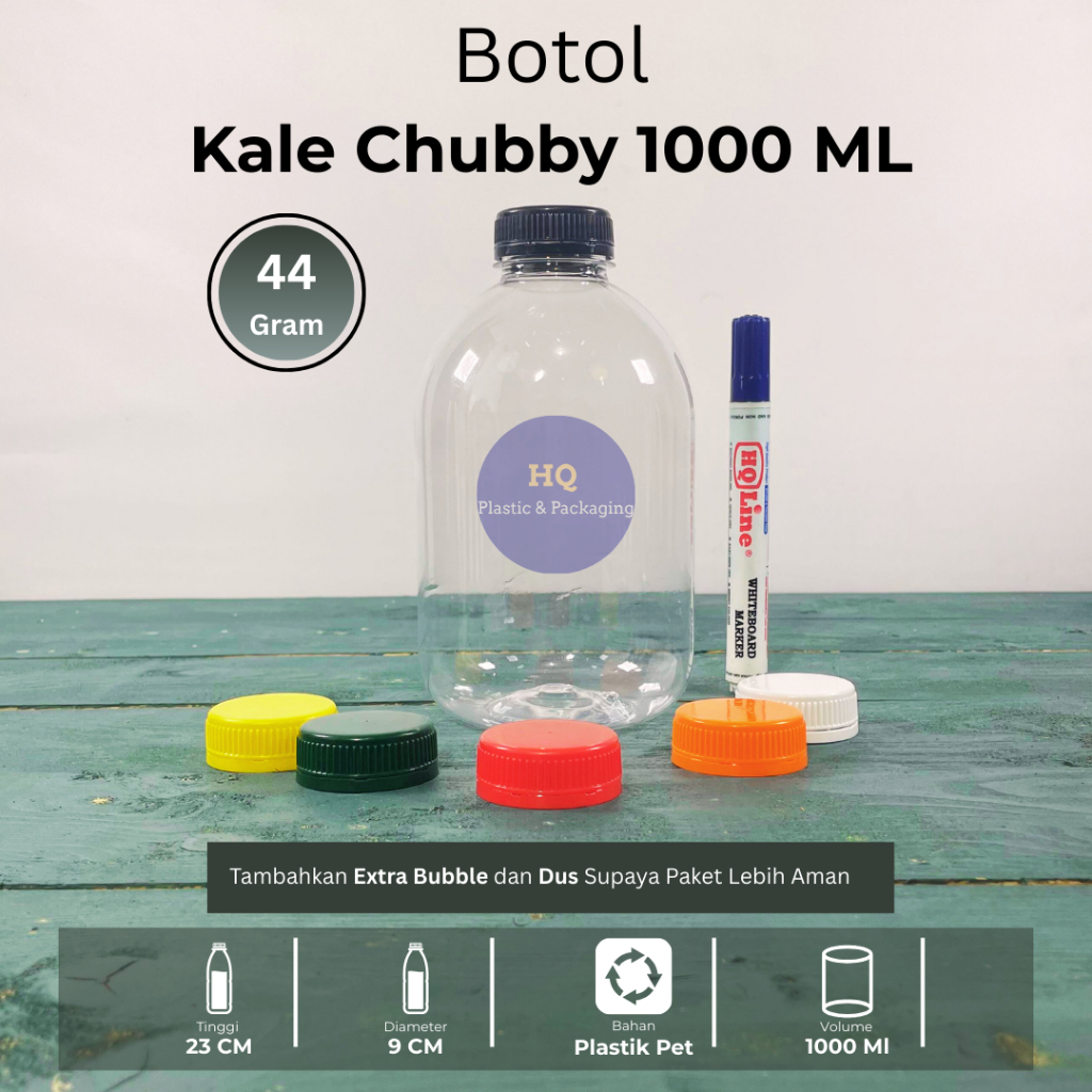 Botol Gendut 1000ml | Botol Chubby 1000ml | SKLB 1000ml