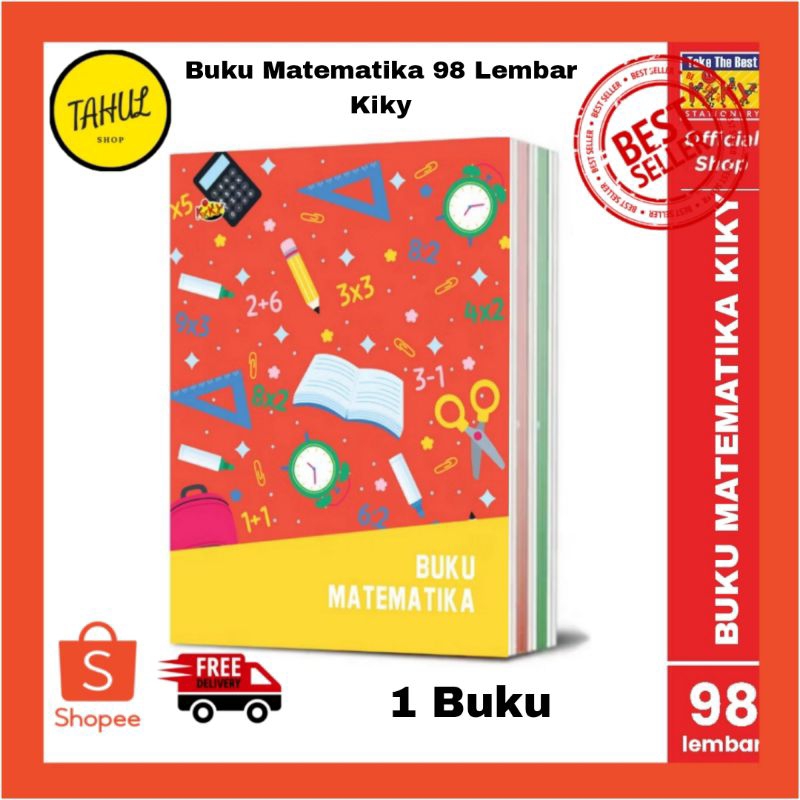 

1 Buku !!! Buku Matematika KIKY 98 Lembar - 1 Buku / Motif Random