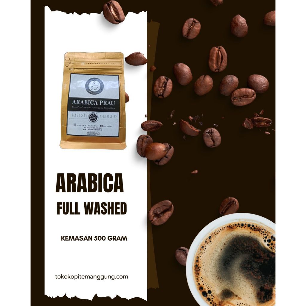 

Kopi Temanggung Arabica Full Washed Kemasan 500 Gram