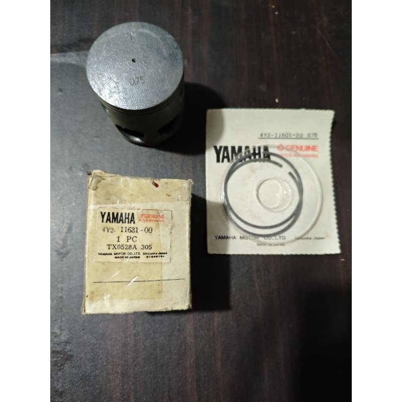 PISTON KIT SEHER ASSY 4Y2 SIZE 75 4Y2 RXKING KOBRA RX KING COBRA RXK ORI ASLI ORIGINAL YAMAHA JAPAN