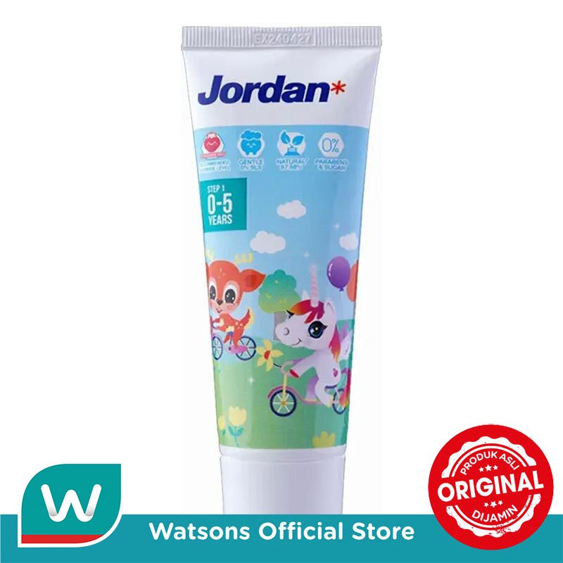 Jordan Kids Toothpaste Stawberry Step 1