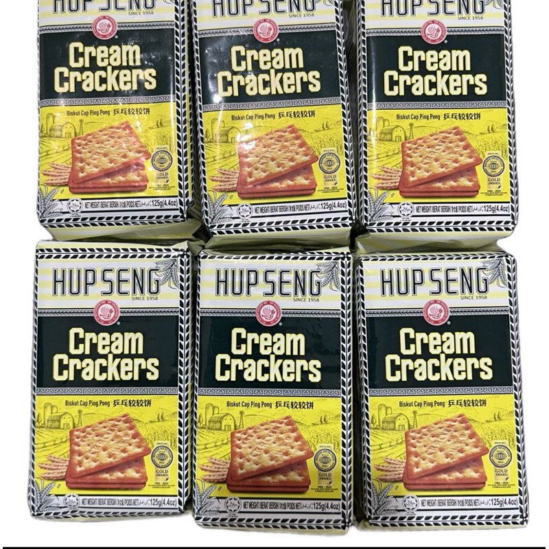 

BISKUIT HUPSENG MALAYSIA @125G | BISKUIT CAP PING PONG | HUP SENG CREAM CRACKERS