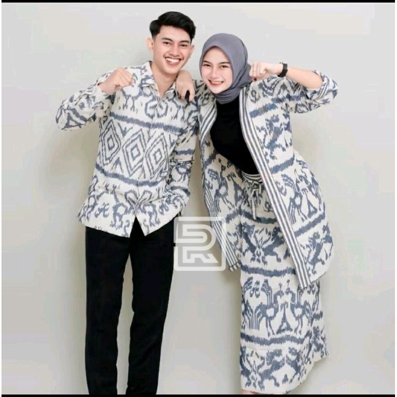 COUPLE TENUN_SET OUTER ROK_GAMIS TENUN_KEMEJA TENUN