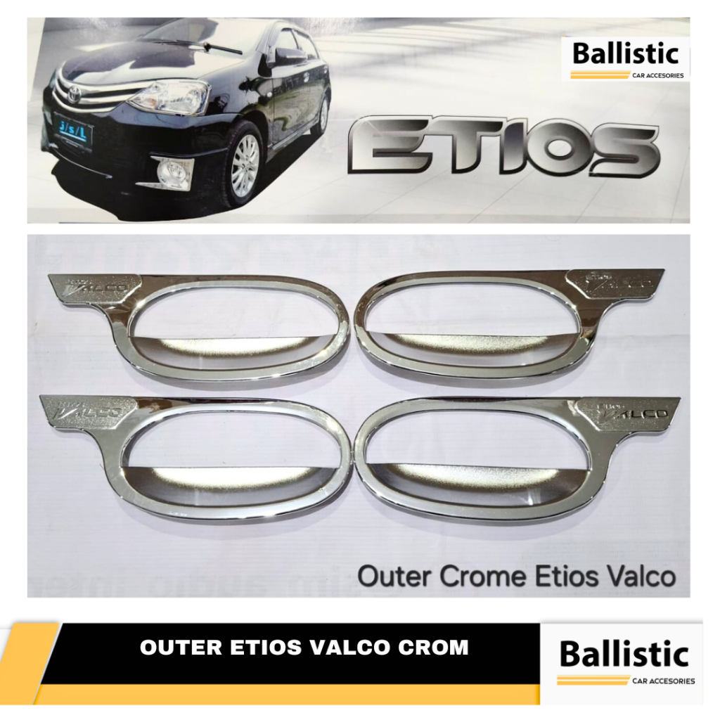 OUTER HANDLE COVER  ETIOS VALCO CHROME MODEL SPORTY