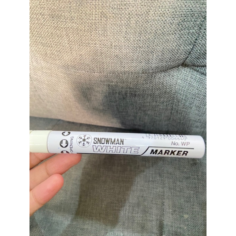 

SNOWMAN WHITE MARKER PERMANENT TYPE INK