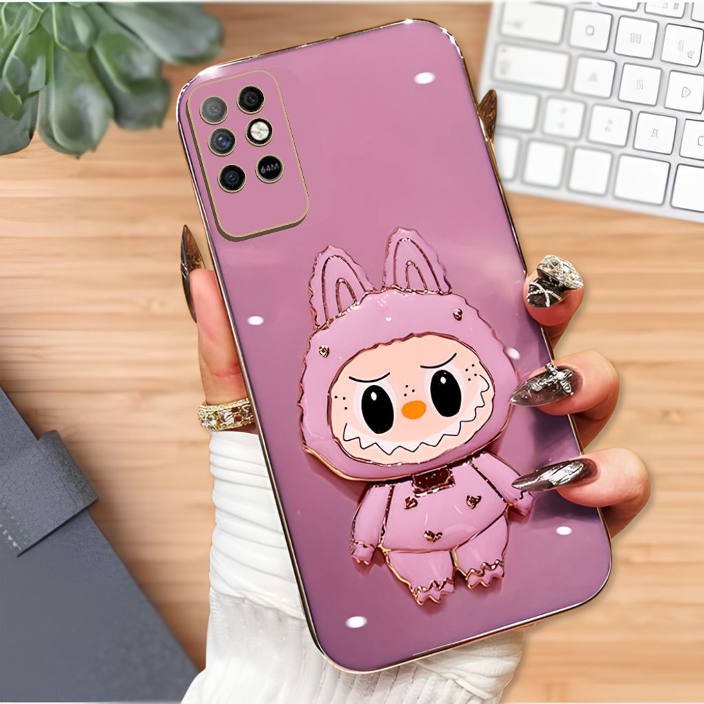 Casing Infinix Note 8 Note 12 VIP Note 12 G96 Soft Case Plating Luxury Labubu Kaca Miror Premium