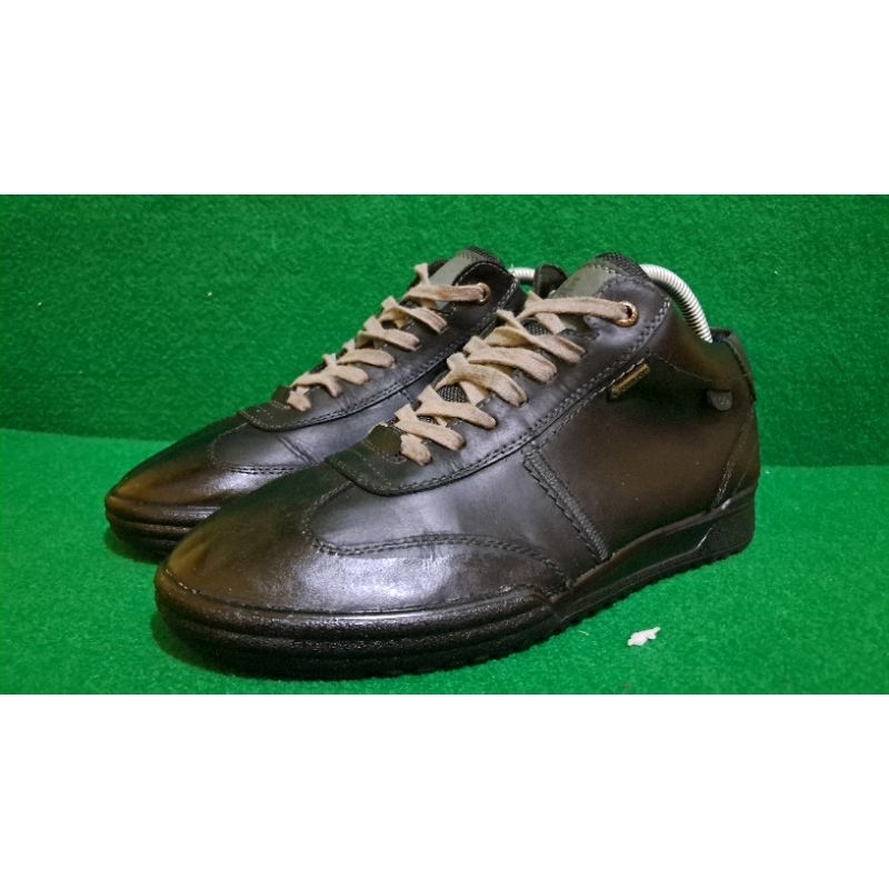 Ecco Goretex sepatu kulit midle fullblack size 39