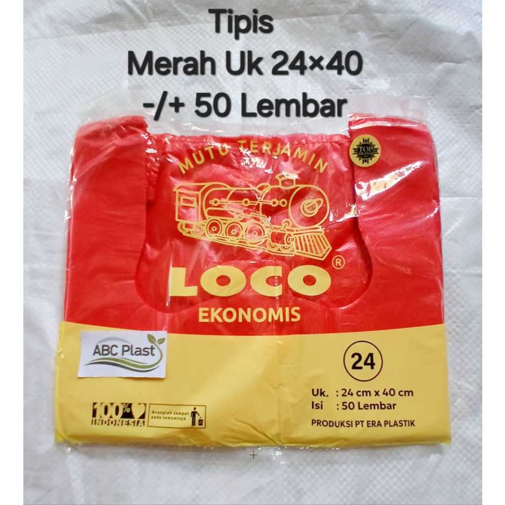 Kantong Plastik Murah Loco Ekonomis 24 Isi 50 Lembar / Kantong Kresek Loco