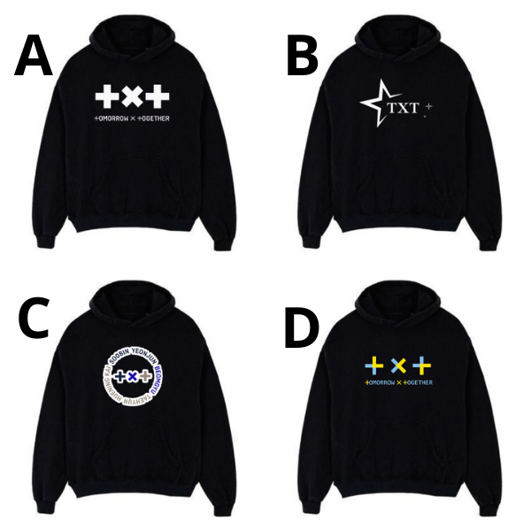 Hoodie sweater txt kpop hitam baju dingin atasan lengan panjang Yeonjun Soobin Beomgyu Taehyun Hueni
