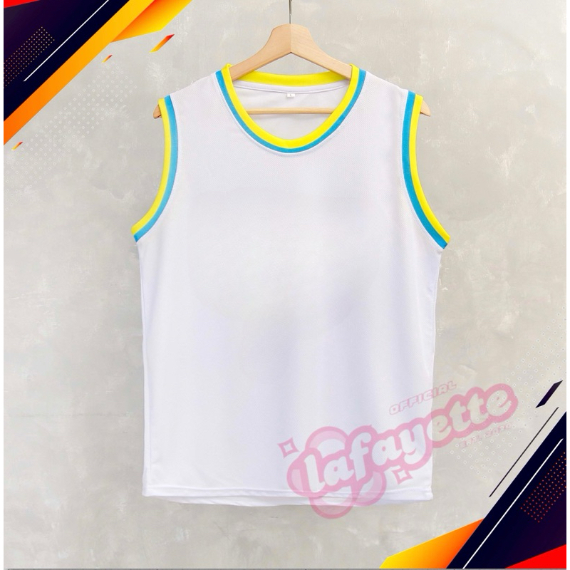 RB Jersey Polos Singlet Baju Basket Olahraga Baju Gym Pria Wanita Size L-XXL