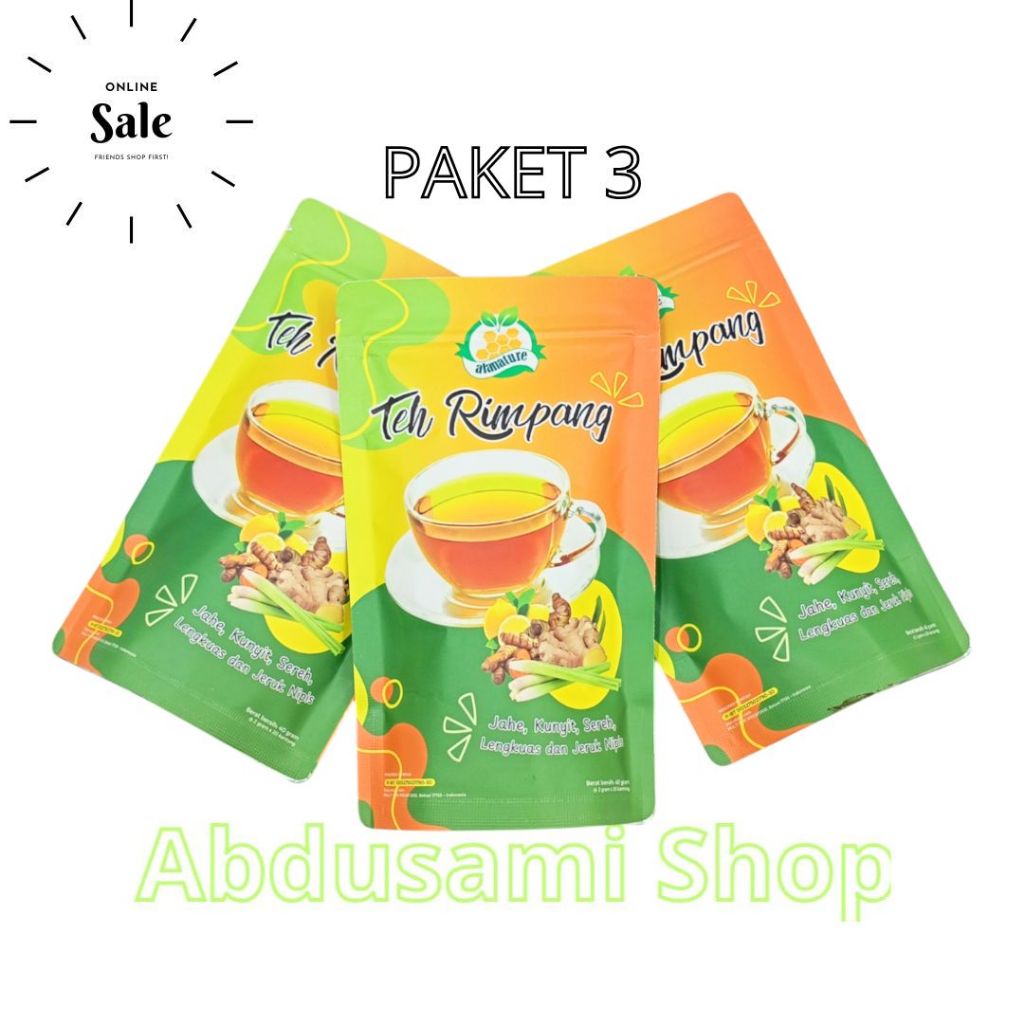 

Paket 3 Teh Rimpang Alanature Asli Original Teh Celup Rempah Herbal