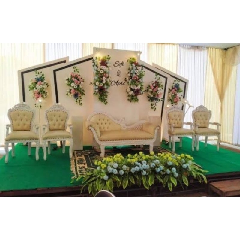 backdrop pelaminan pernikahan/wedding