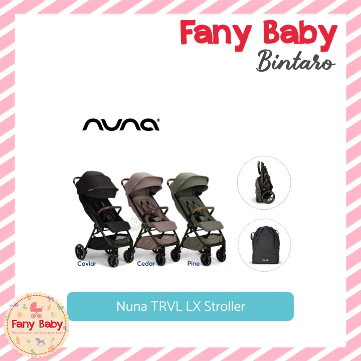 NUNA BABY STROLLER TRVL LX WITH RC + BAG / KERETA DORONG BAYI