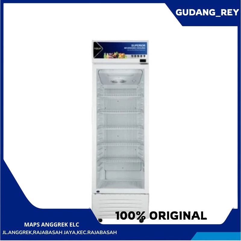 Showcase AQUA AQB-341CS Display Cooler - 328 L Showcase Low watt Garansi Resmi