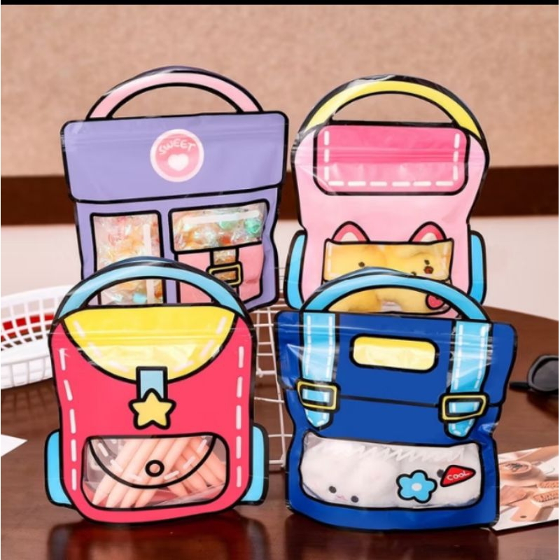

Goodie bag ziplock snack ulang tahun ultah souvenir plastik snack ulang tahun birthday suvenir plastik permen cookies