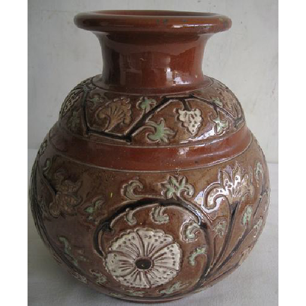 Antik Cina peranakan Oriental gentong kecil / vas bunga