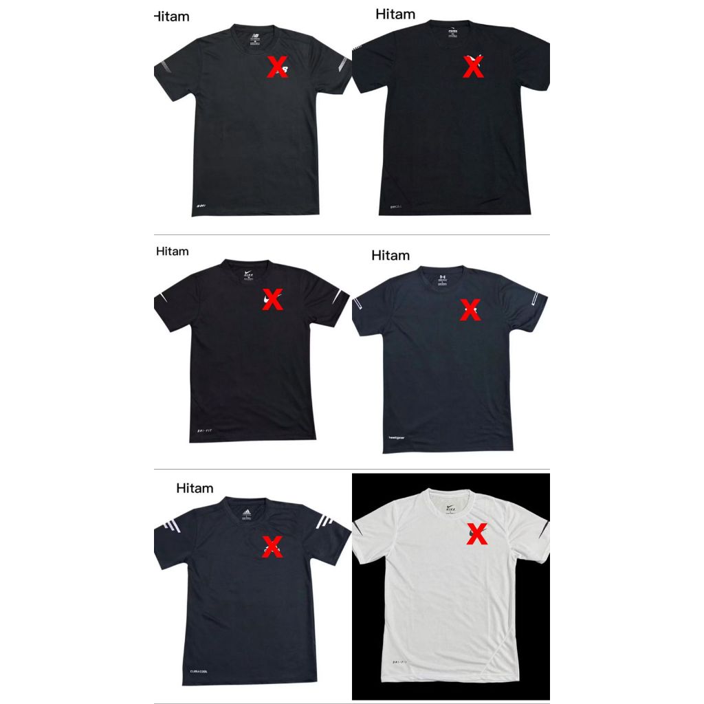 BAJU OLAHRAGA PRIA DRY FIT/ KAOS TRAINING LENGAN PENDEK-TOSERBAMDN