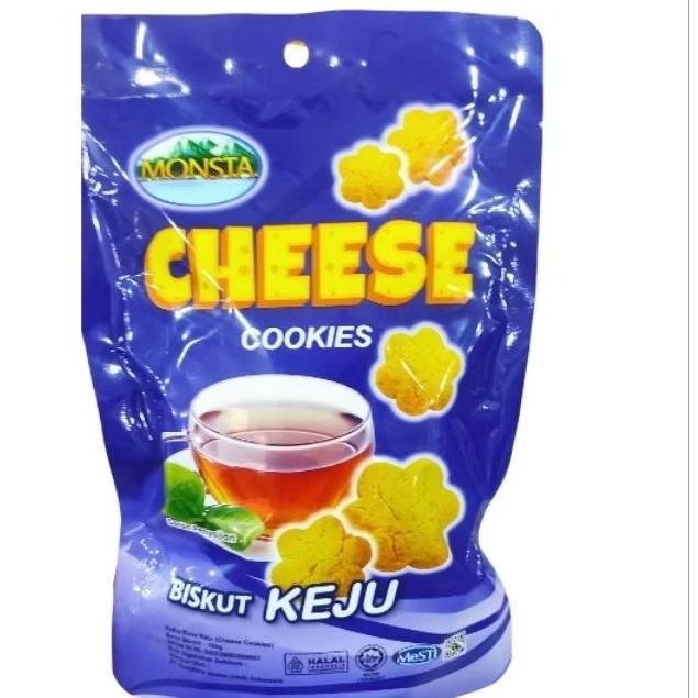 

Monsta Cheese cookies biskuit keju halal 100gr fi