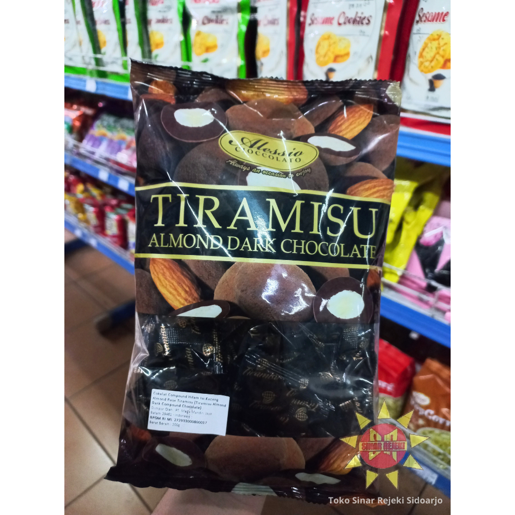 

Alessio Cioccolato Tiramisu Almond Dark Chocolate 200 gram