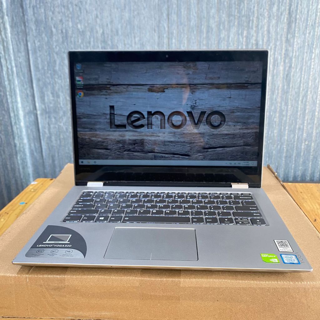 Lenovo Yoga 520, #Touchscreen #Flip X360°, Intel core i5 - 8250U, 8/1TB, #VGA, Silver, BERGARANSI