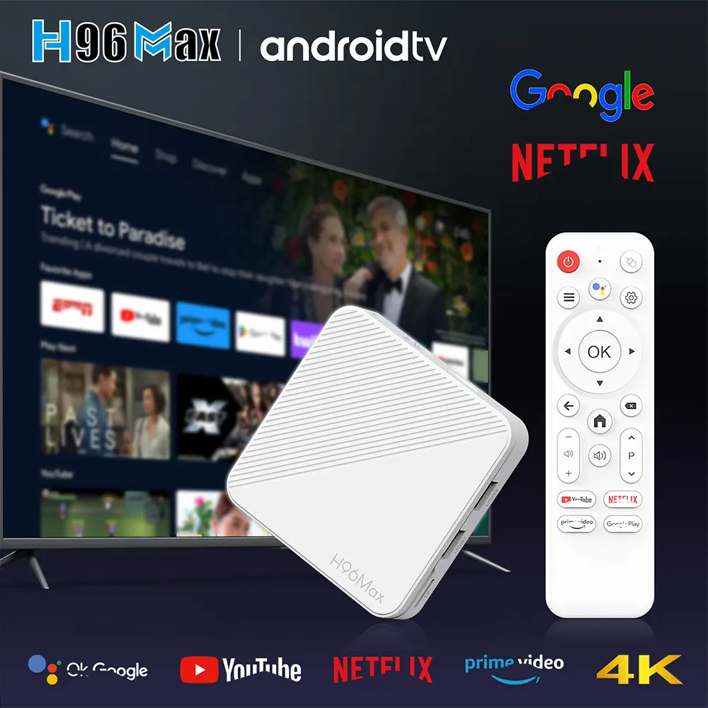 Android TV Box H96 MAX 4GB 64GB Bluetooth Miracast 4K STB Android Box Set Top Box