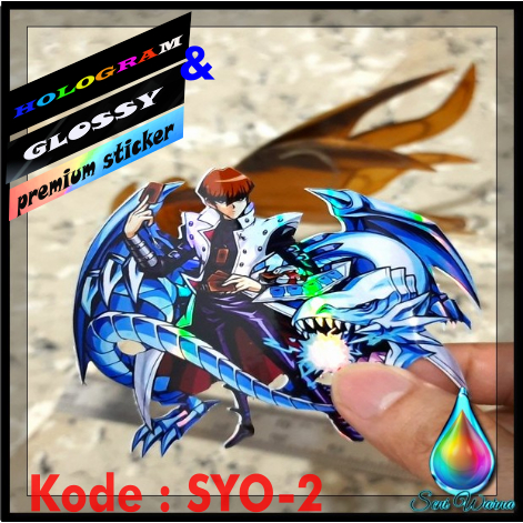 

YU GI OH Stiker Premium Anime Glossy & Hologram ukuran +-6-12cm
