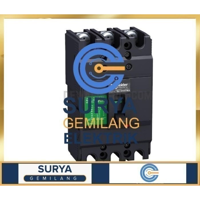 SCHNEIDER EasyPact MCCB EZC100F 25A / 25 A 3P 10KA MCCB