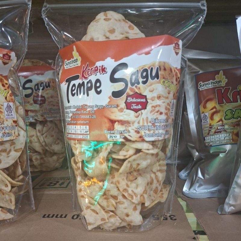 

Keripik Tempe Sagu 150gr packing by Surya Indah Jombang