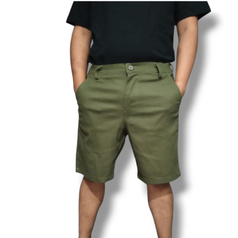 CELANA CHINO PENDEK  PRIA/PANTS PENDEK LAKI ARMY