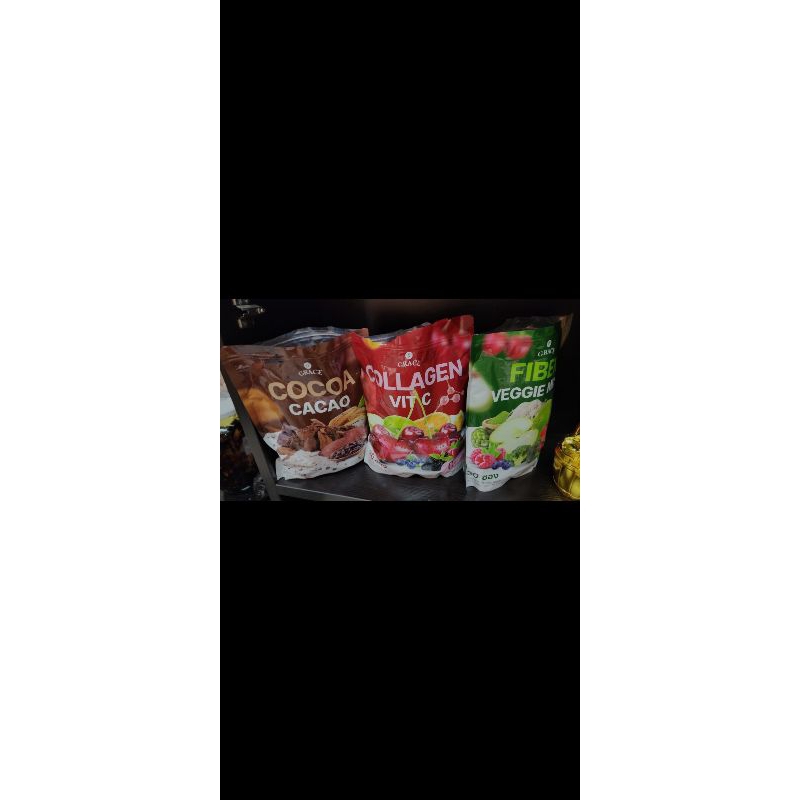 Grace minuman serbuk collagen, fiber dan antioksidan isi 30 sachet asli import thailand