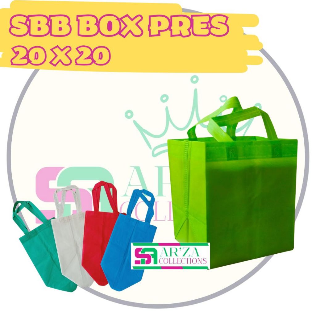 

spundbond box ukuran 23x20x27 isi 12pcs wadah nasi kotak,tas box,tas goodiebag,tas ramah lingkungan