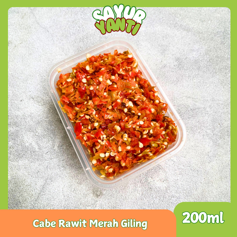 

[KIRIM INSTAN] Cabe Rawit Giling Merah Hijau 200ml - Sayur Yanti