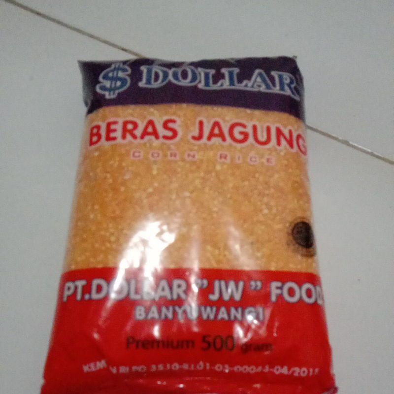 

paket hemat 3 pcs beras jagung dollar kemasan 500 gram