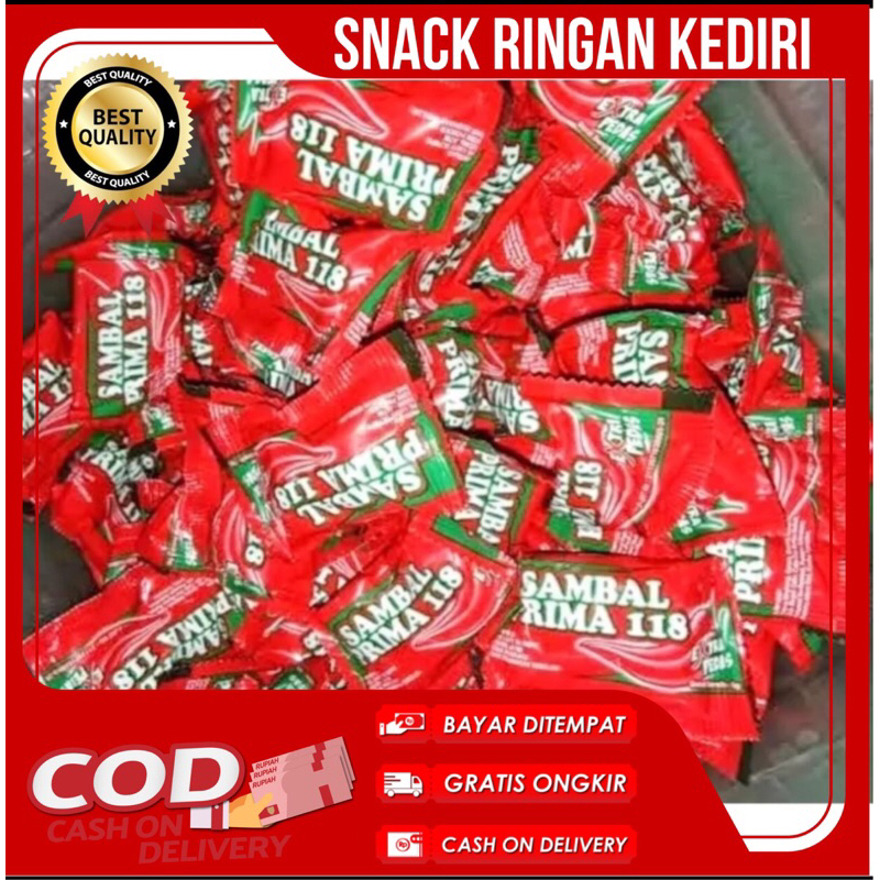

Saos Sambal Prima Sachet Isi 100 Pcs - Lebih Hemat / Prima Saos Sambal Sachet 100pcs/ Saos Sambal Prima Sachet 100 Biji