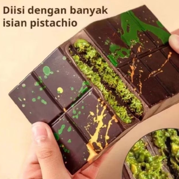 

⭐GRATIS ONGKIR⭐Asli✅internet- Dubai chocolate/ pistachio kunafa chocolate/ coklat arab/ pecointa coklat/ VIRAL
