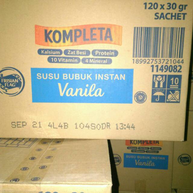 

frisianflag kompleta 1 karton 12 renceng (120 sachet)