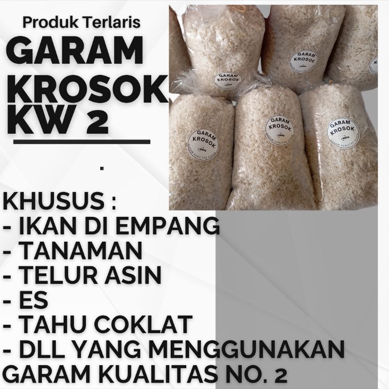 

GARAM KROSOK K2 - GARAM IKAN EMPANG - GARAM KASAR