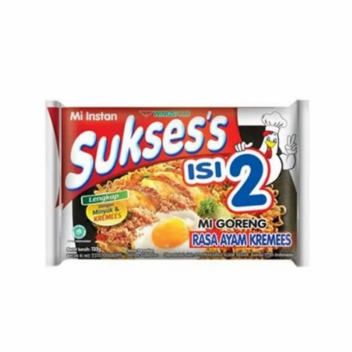 

SUKSES'S MIE GORENG ISI 2 AYAM KREMES PCK 133g