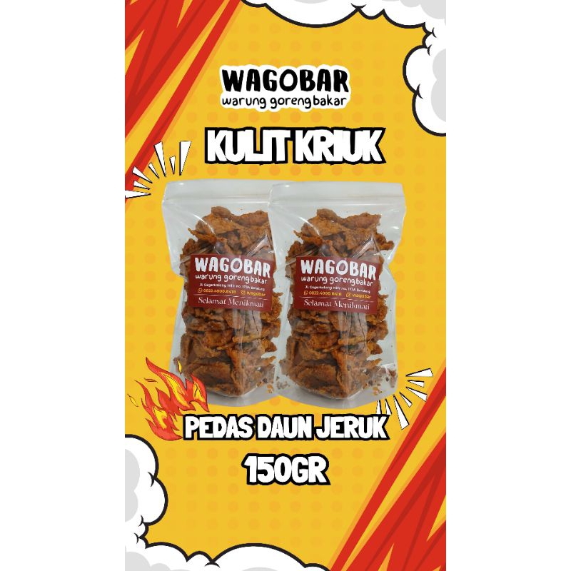 

Kulit ayam crispy pedas daun jeruk 150gr