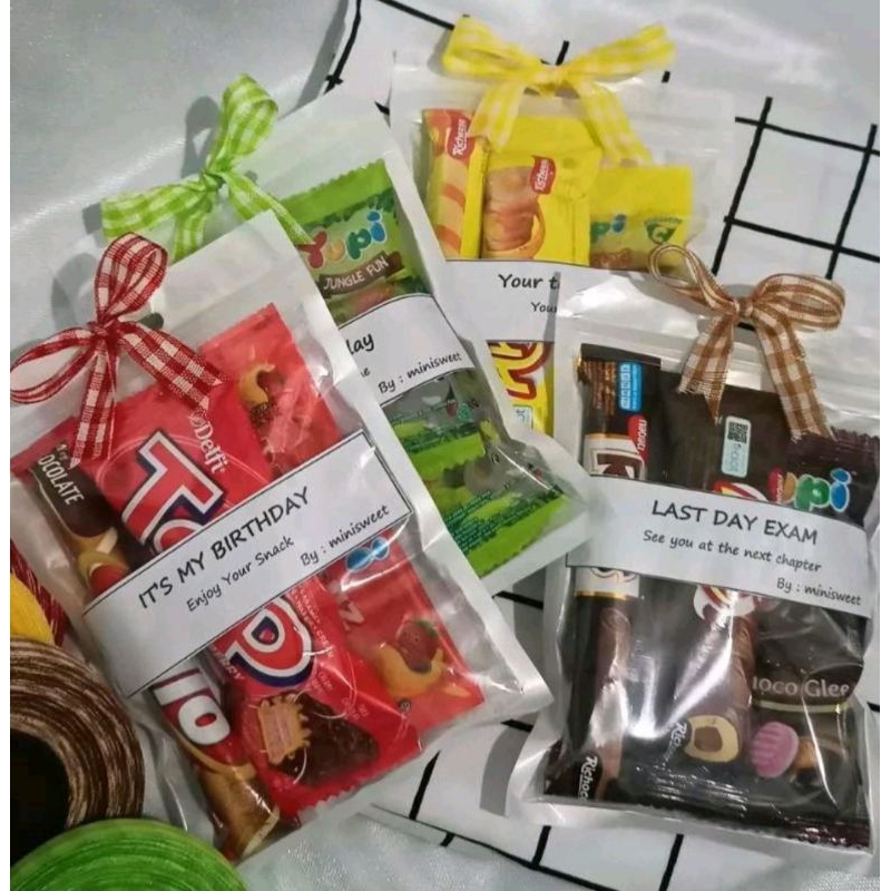 

(Sudah Termasuk Snack) Mini Gift Snack/Frebiee Snack/Hampers Snack/Snack Ultah Food Makanan