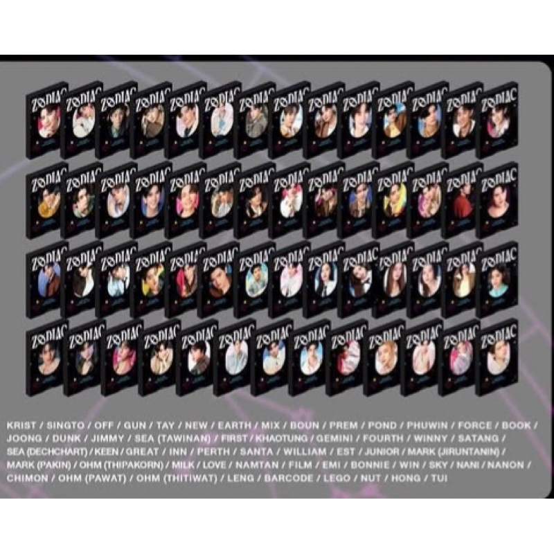 [READY STOCK ] OFFICIAL PHOTOCARD ZODIAC GMMTV GEMINI FOURTH SKYNANI WILLIAMEST PONDPHUWIN NAMTANFIL