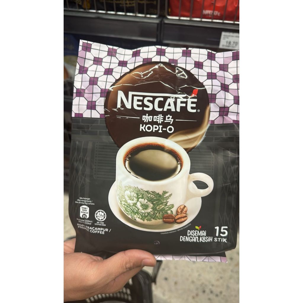 

Nescafe Kopi O (Isi 15 Sachet)
