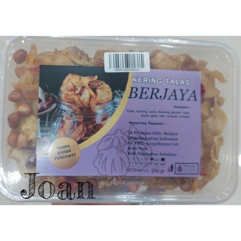 

Kering Talas 250gr Berjaya / Camilan & Oleh Oleh Khas Magelang Jogja Solo